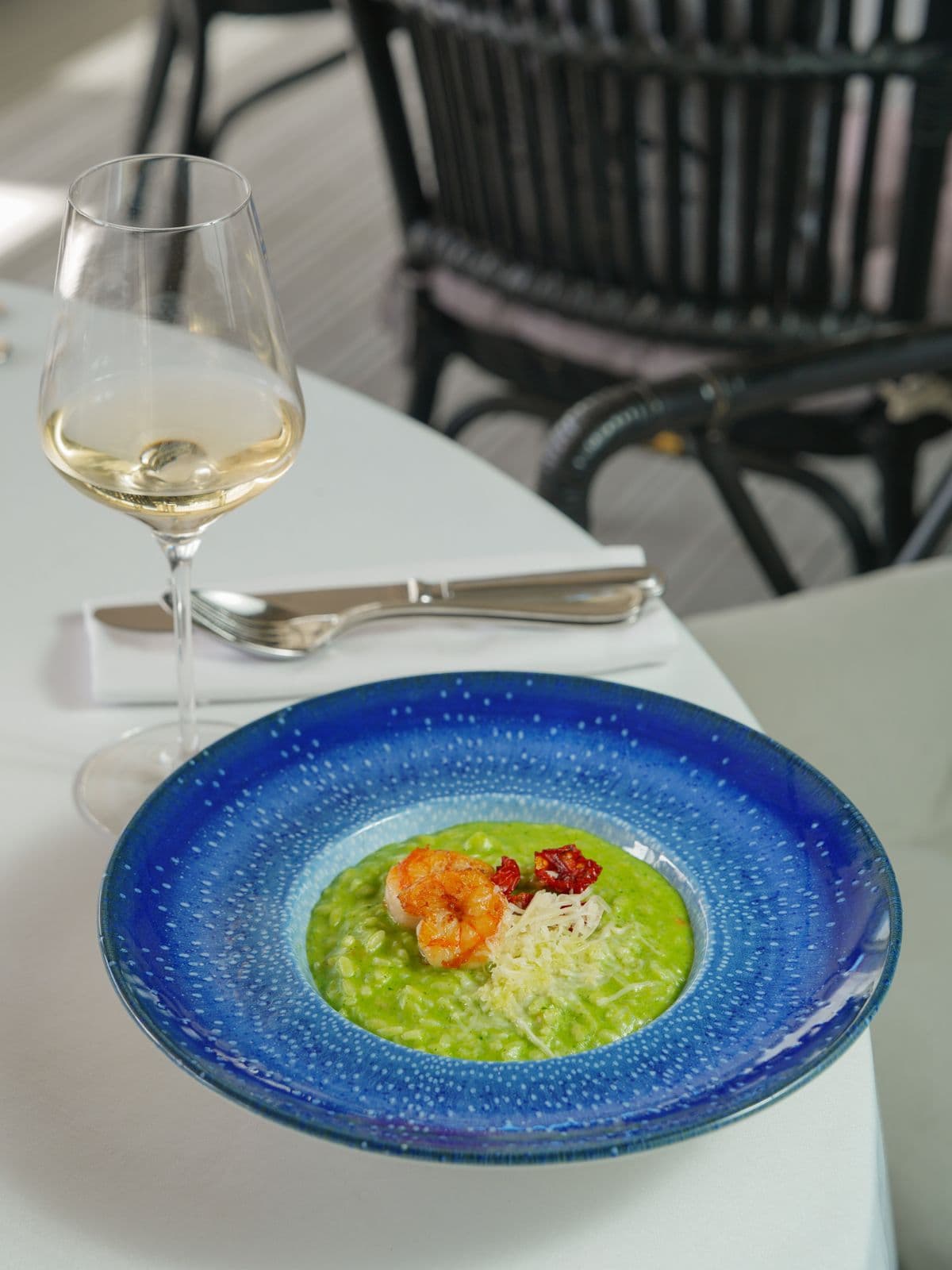 Risoto de camarão